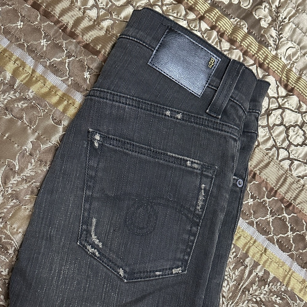 R13 Black Denim Jogger Jeans